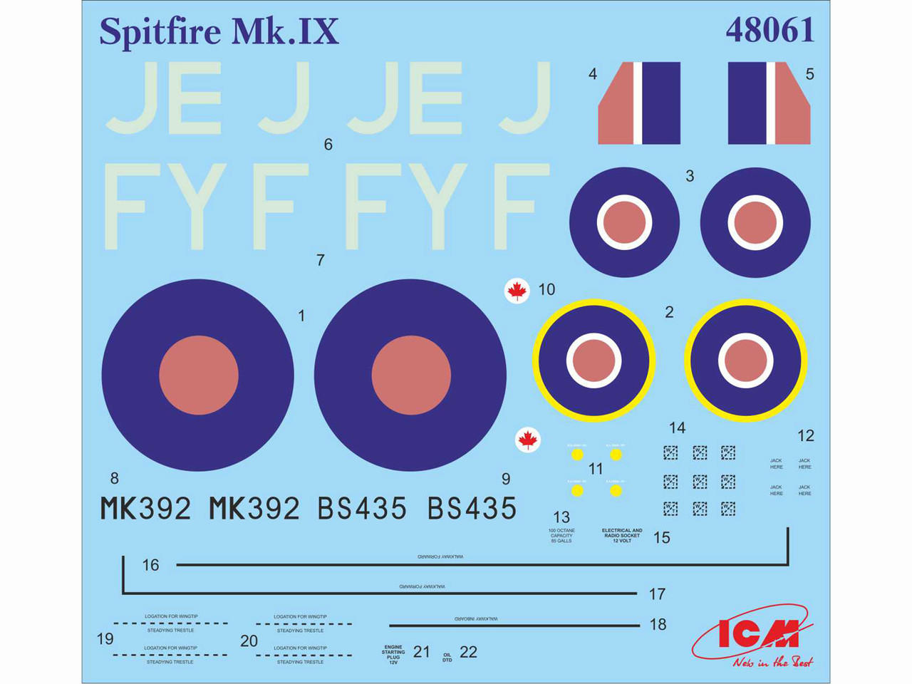 輸入キット・残僅少】 ICM 48061 1/48 Spitfire Mk.ⅳ イギリス空軍機