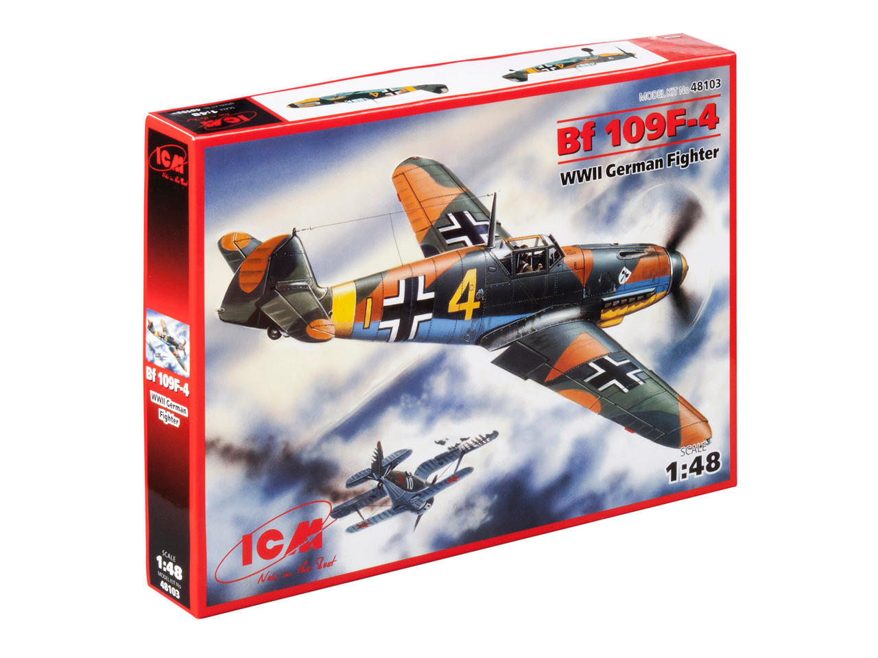 1/48 ICM Messerschmitt Bf 109F-4, WWII German Fighter - Squadron.com
