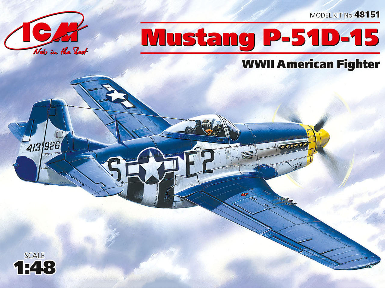 D’MAURICE & ARMAGEDDON-FLY 1/48 ICM Mustang P-51D-15, WWII American Fighter - Squadron.com
