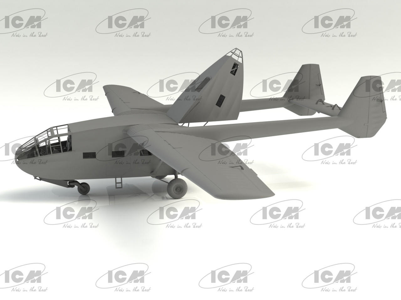 15 Icm Gotha Go 242B 1:48 ゴータ 1/48 ICM Gotha Go 242B WWII German Landing Glider Plastic Model