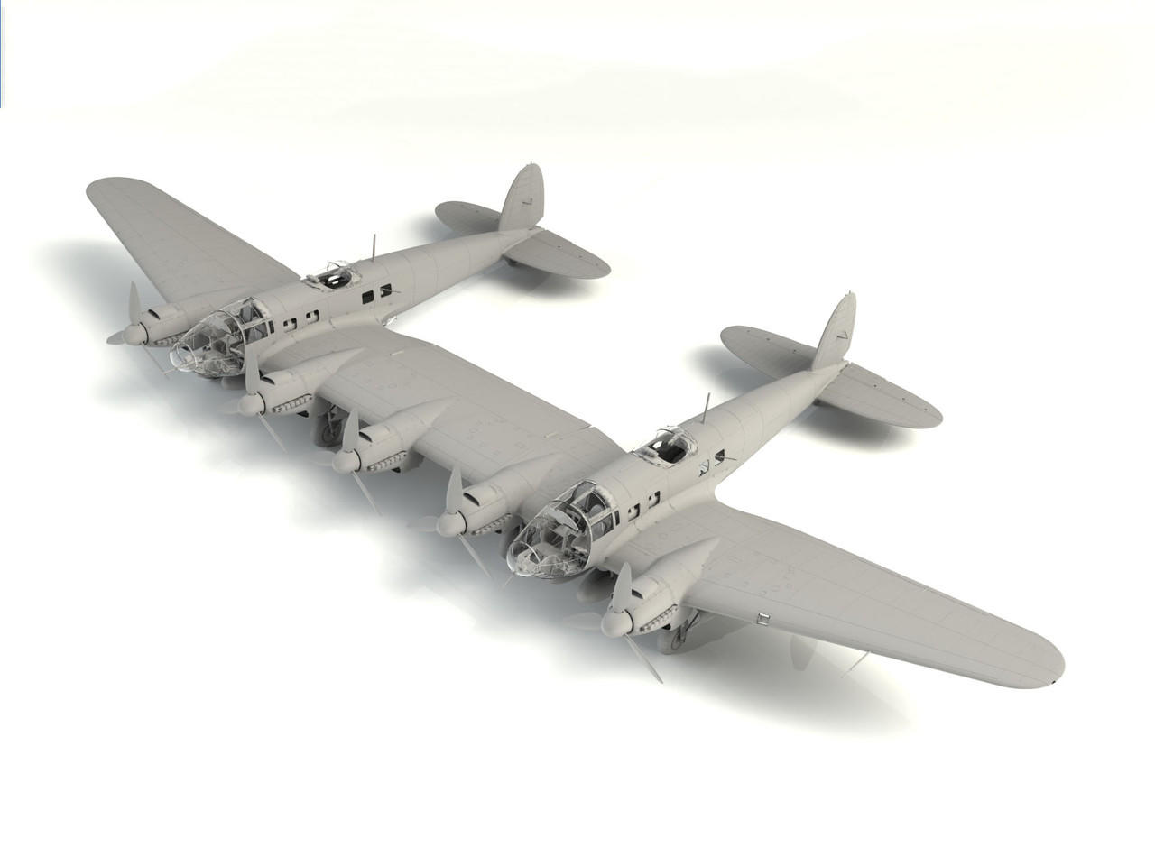 航空機・ヘリコプター ICM He 111H-20 WWII German Bomber 1:48 1/48 ICM He 111Z-1 Zwilling, WWII German Glider Tug - Squadron.com