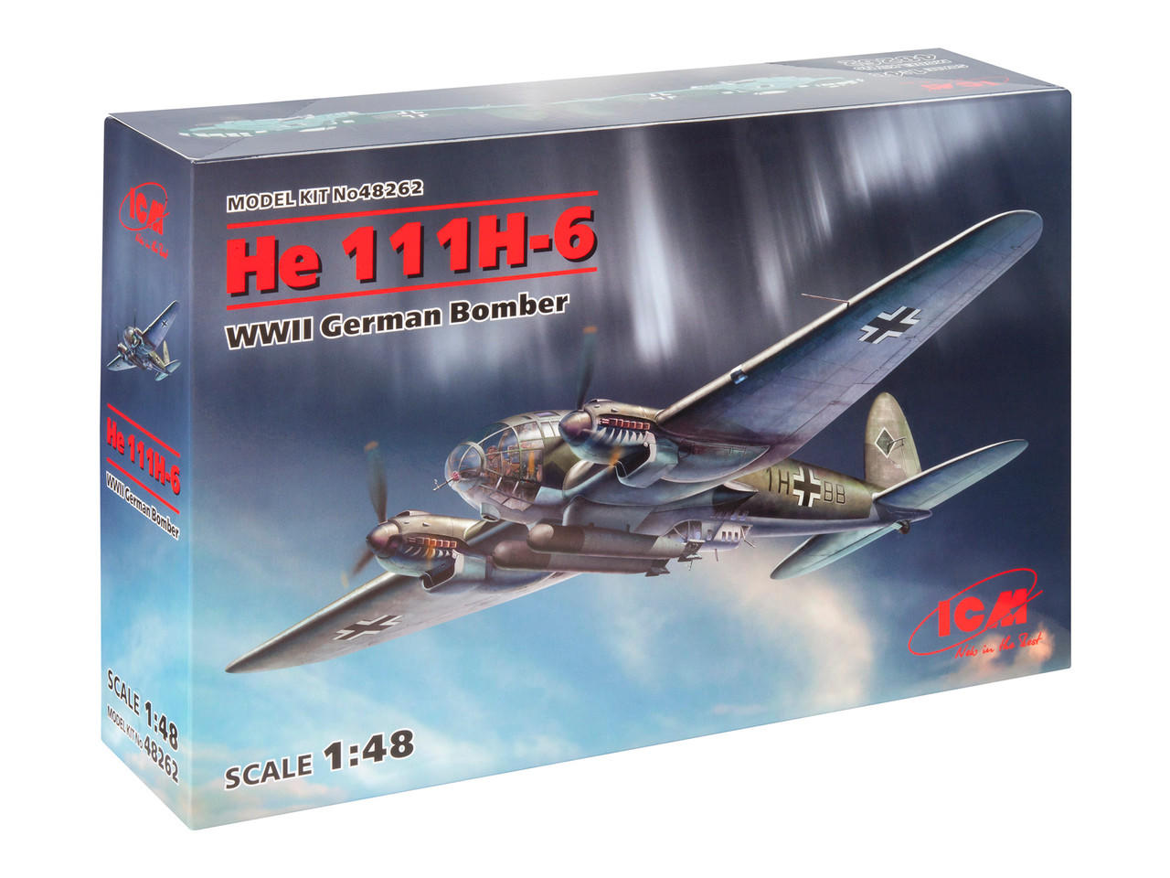 1/48 ICM He 111H-6, WWII German Bomber - Squadron.com