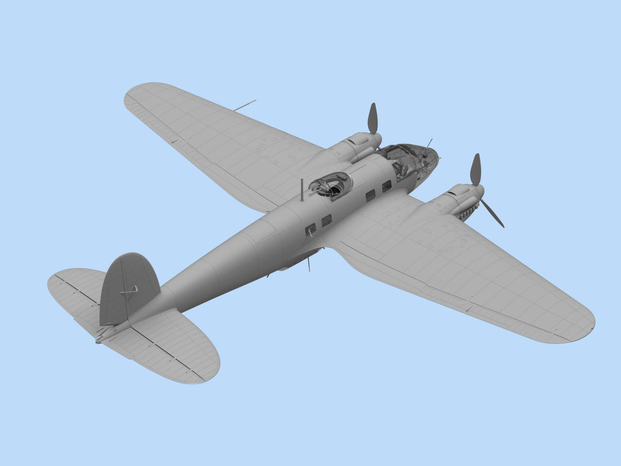 1/48 ICM He 111H-6 North Africa, WWII German Bomber - Squadron.com