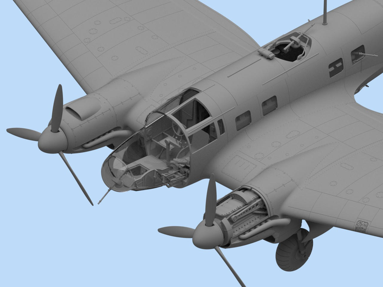1/48 ICM He 111H-3 Romanian AF, WWII Bomber - Squadron.com