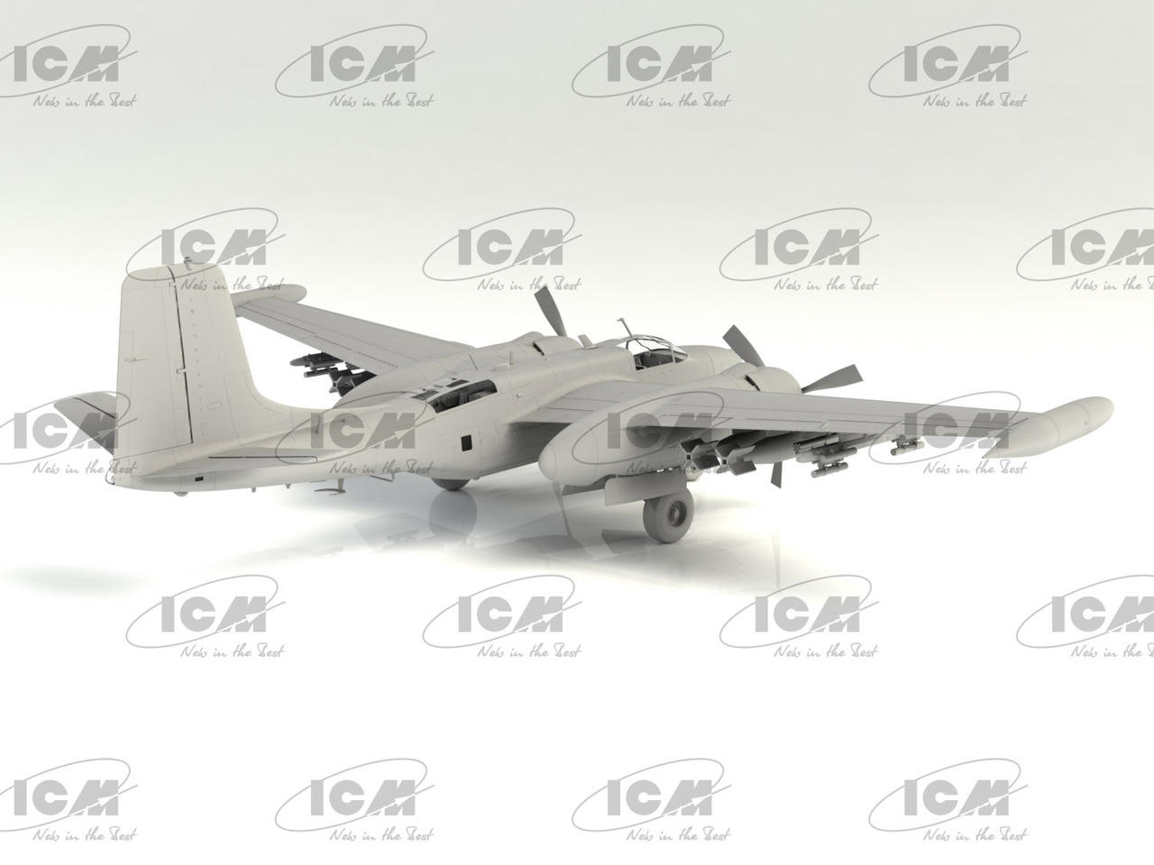 1/48 ICM B-26K Counter Invader, USAF Vietnam War Attack Aircraft