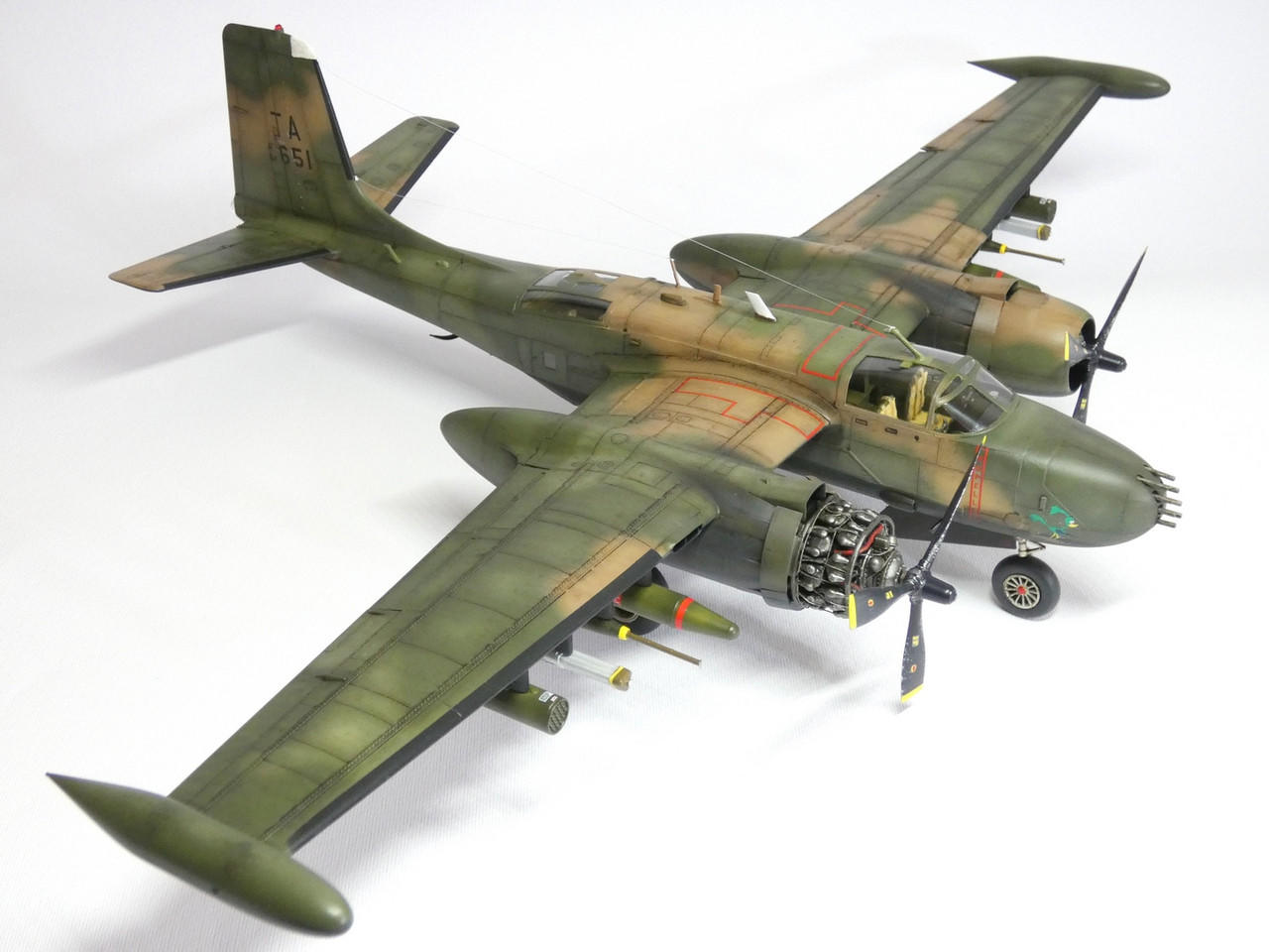 1/48 ICM B-26K Counter Invader, USAF Vietnam War Attack Aircraft
