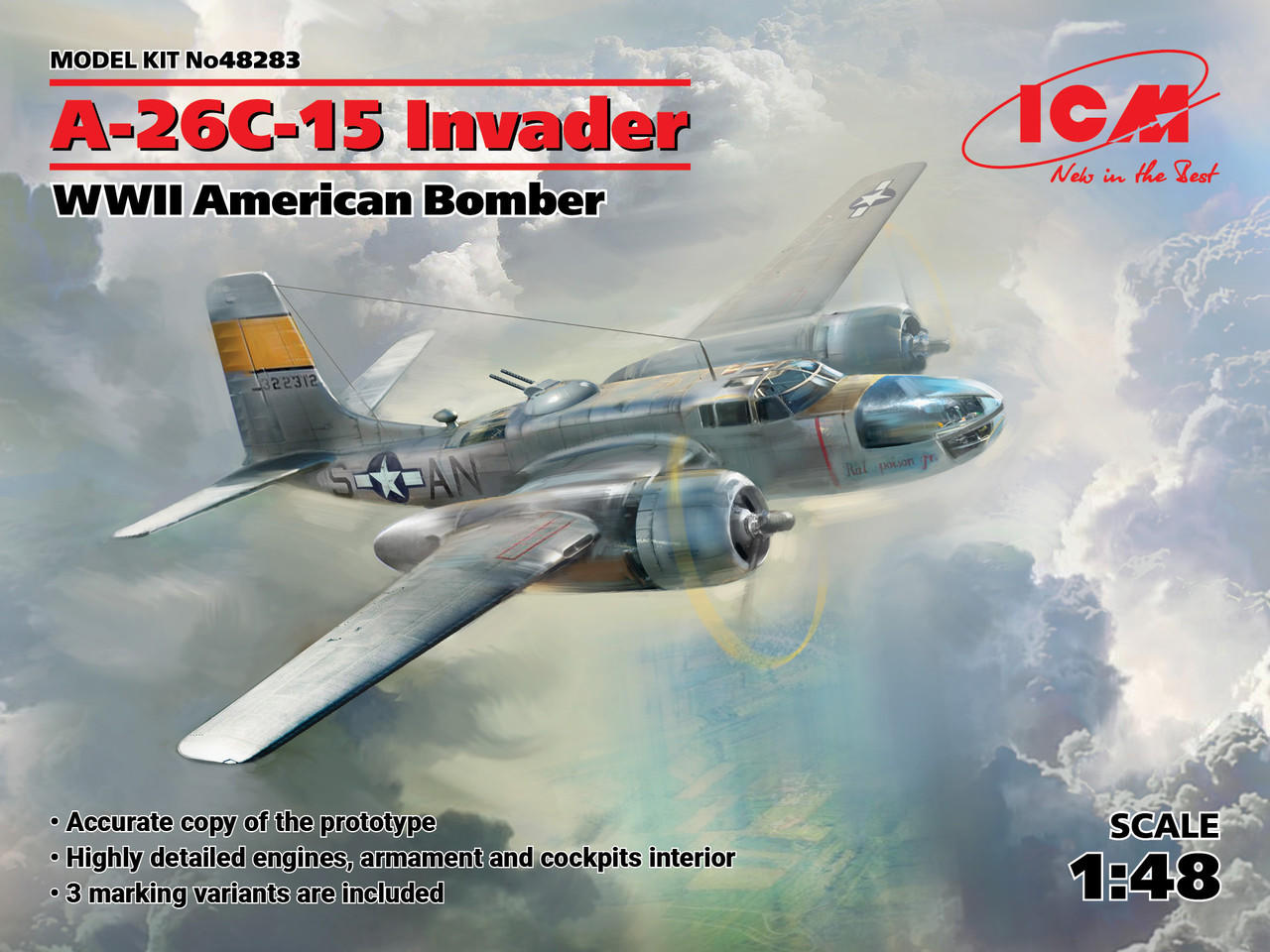 A-26B-15 CMK 4422 1/48 A-26 Invader Late Type インベーダー 後期型