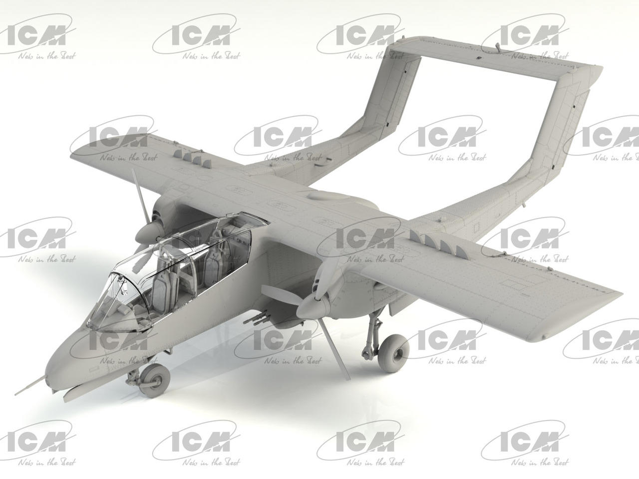 1/48 ICM OV-10A Bronco US Attack Aircraft Plastic Model Kit