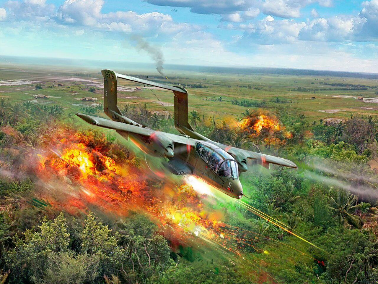1/48 ICM OV-10A Bronco US Attack Aircraft Plastic Model Kit