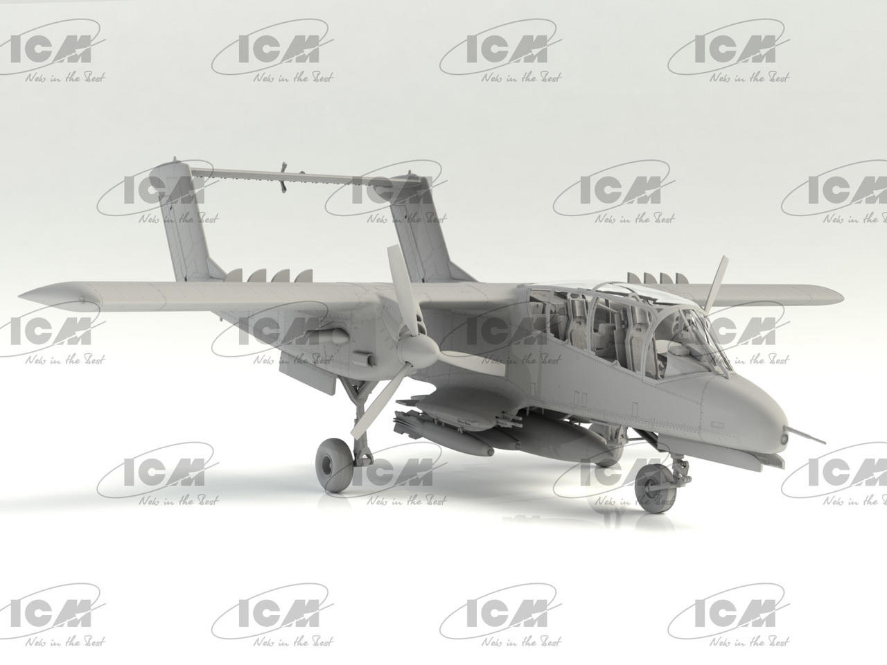 1/48 ICM OV-10A Bronco US Attack Aircraft Plastic Model Kit