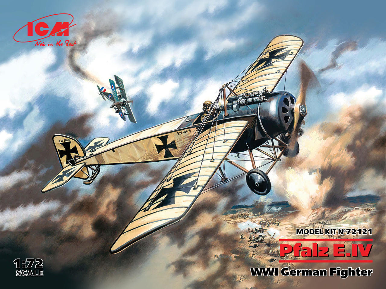 1/72 ICM Pfalz E.IV, WWI German Fighter - Squadron.com