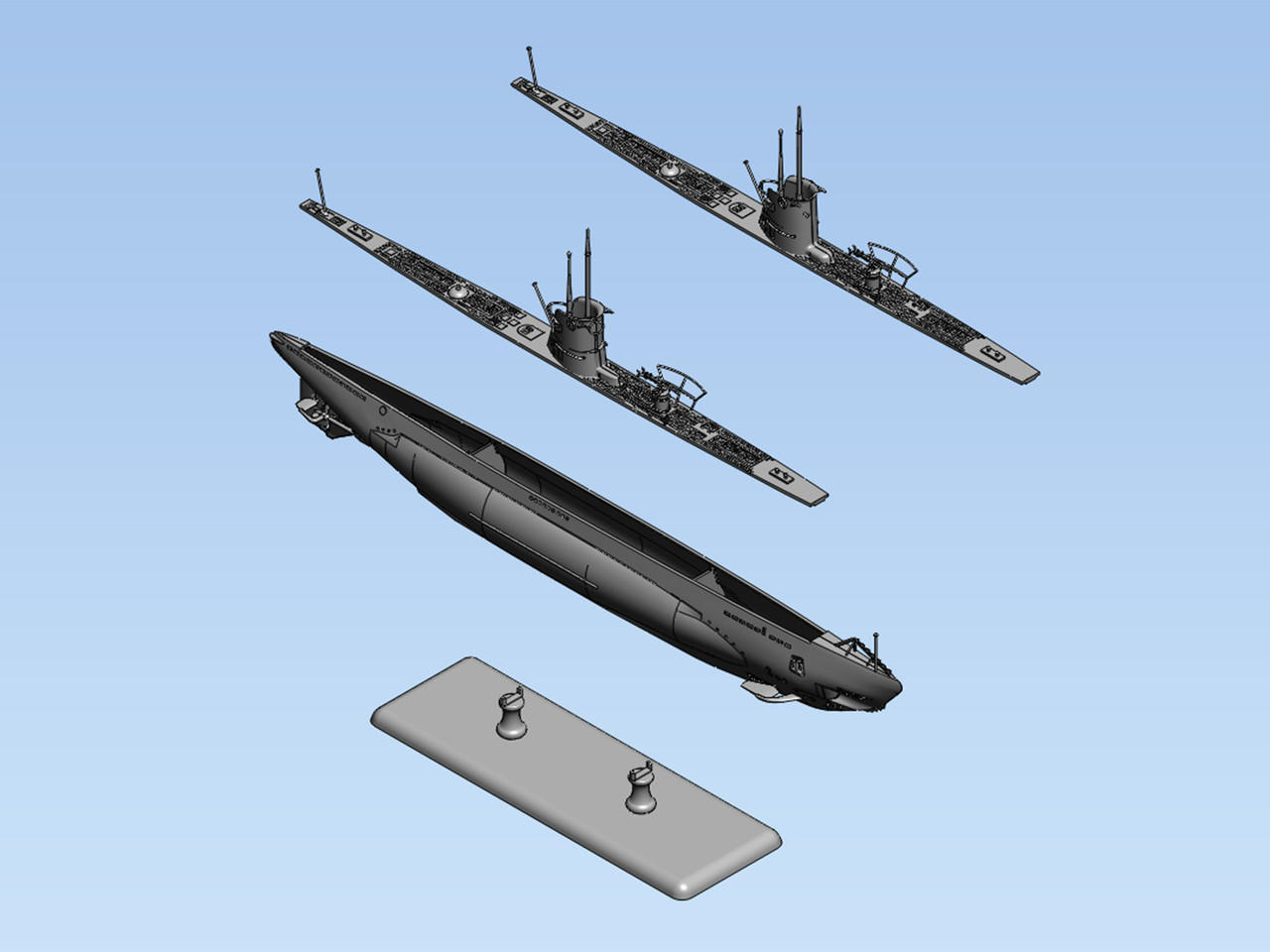 1/144 ICM U-Boat Type IIB (1939), German Submarine - Squadron.com