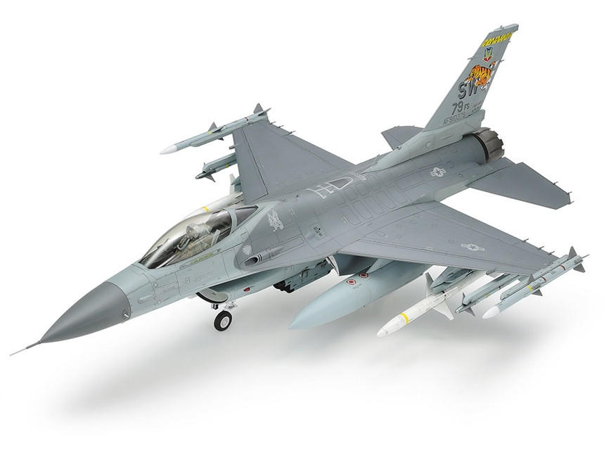 1/32 Tamiya F-16Cj Fighting Falcon Plastic Model Kit - Squadron.com