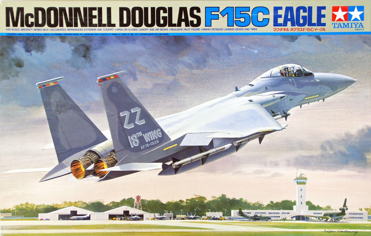 航空機・ヘリコプター TAMIYA 1/32 F15C EAGLE 1/32 Tamiya Mcdonnell F-15C Eagle Plastic Model Kit