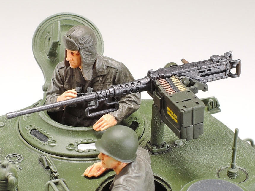 Tamiya 1/35 Scale US Tank Crew Model Kit - 4 Figures With Weapons & Accessories