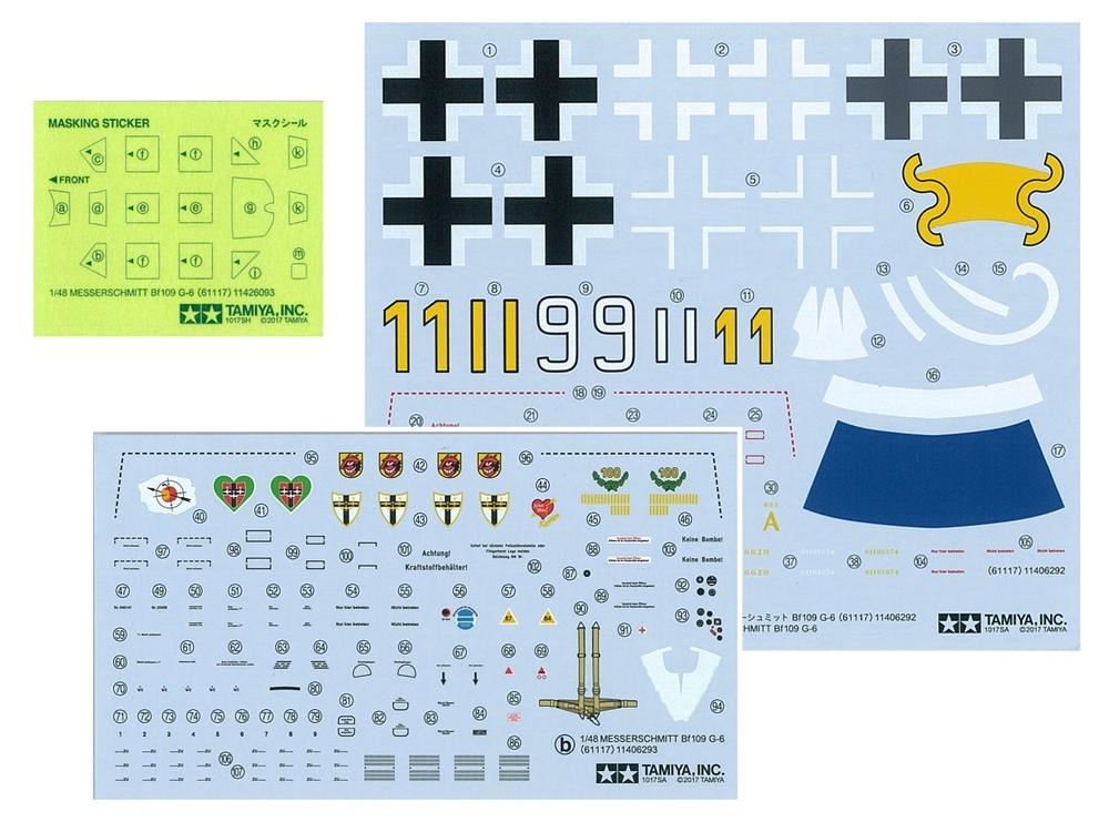 1/48 Tamiya Messerschmitt Bf109G-6 Plastic Model Kit
