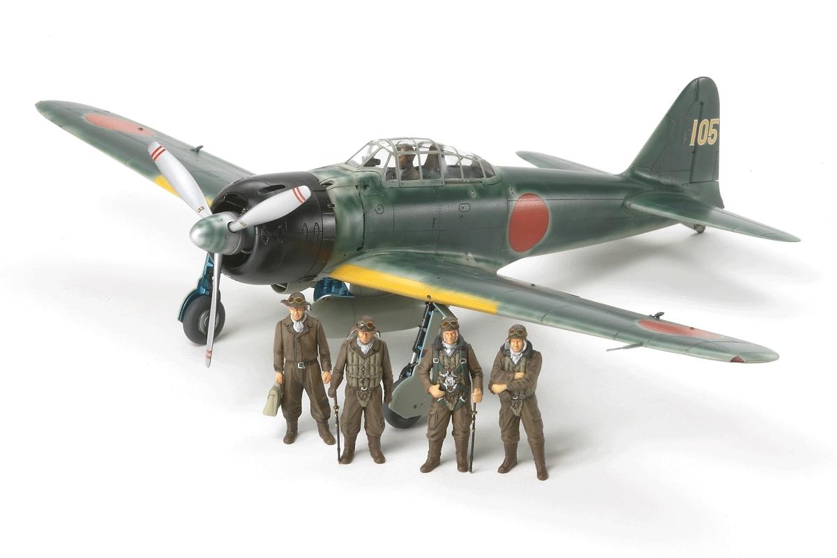1/48 Tamiya Mitsubishi A6M3/3a Zeke Plastic Model Kit - Squadron.com