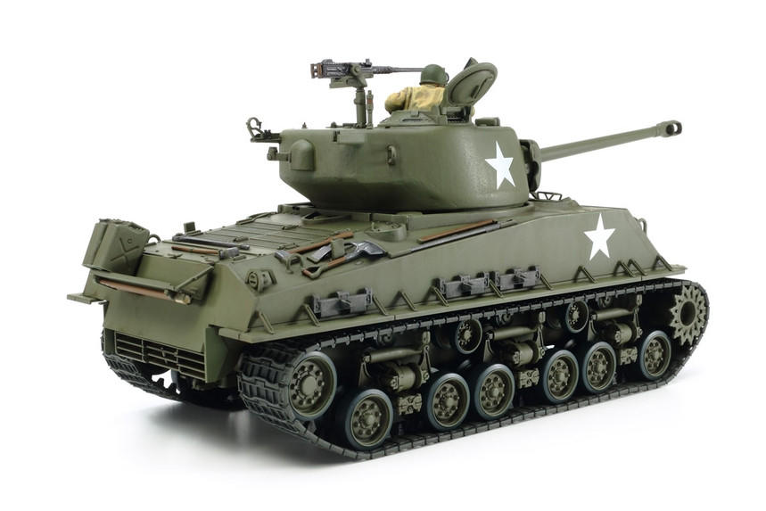 アスカモデル 1/35  M4A3E8 EASY EIGHT 1/35 Built WWII U.S M4A3E8 Easy Eight Sherman Tank w/1