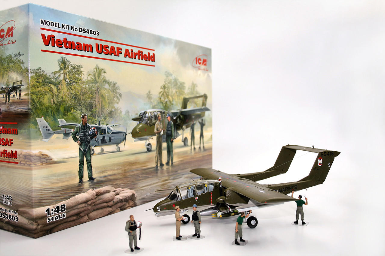 1/48 Vietnam USAF Airfield (Cessna O-2A, OV-10 Bronco
