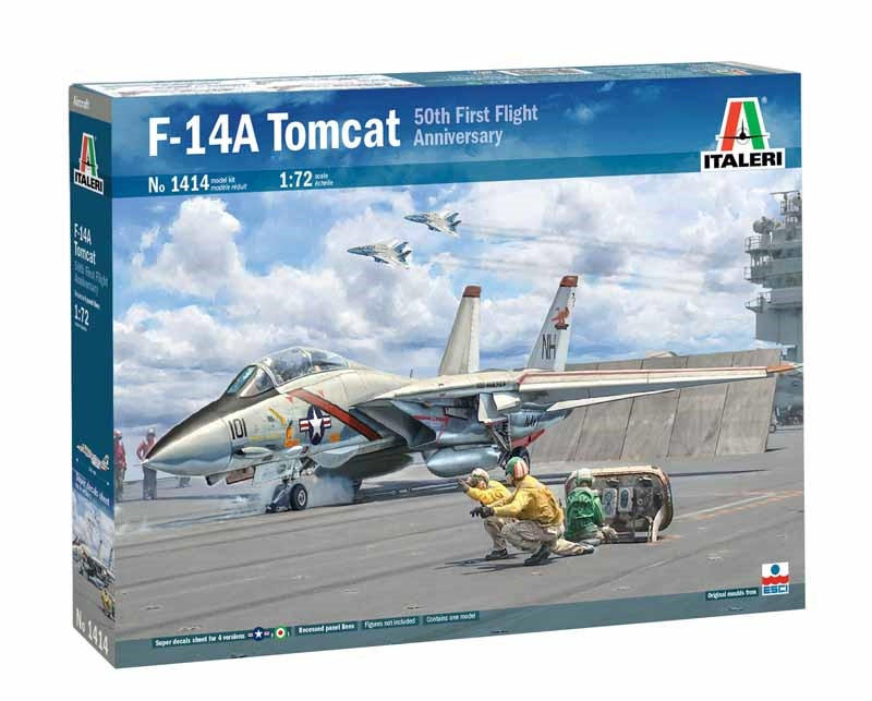 1/72 Italeri F14-A Tomcat USN Fighter 50th 1st Flight Anniversary