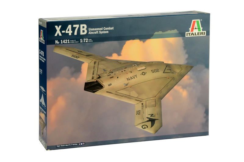 1/72 Italeri X47B Unmanned Combat Air System Modern Aircraft