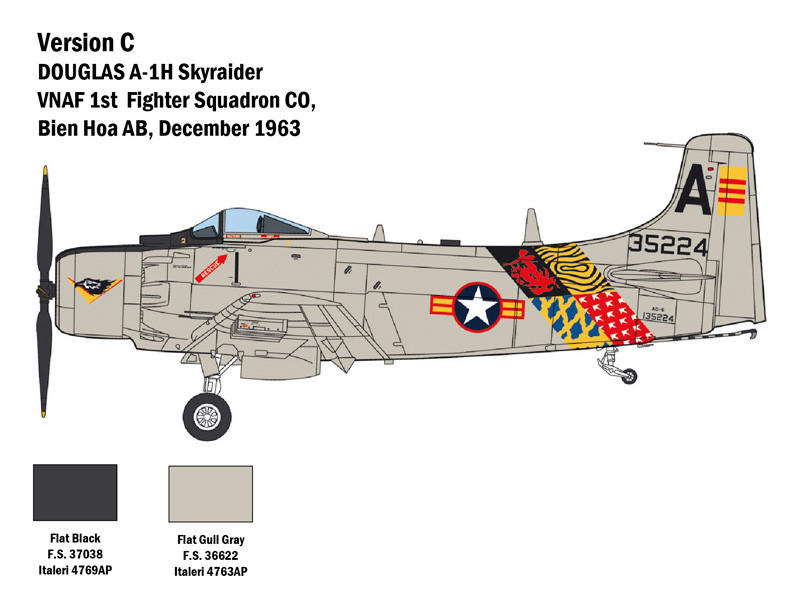 1/48 Skyraider A1H USN Fighter/Bomber - Squadron.com