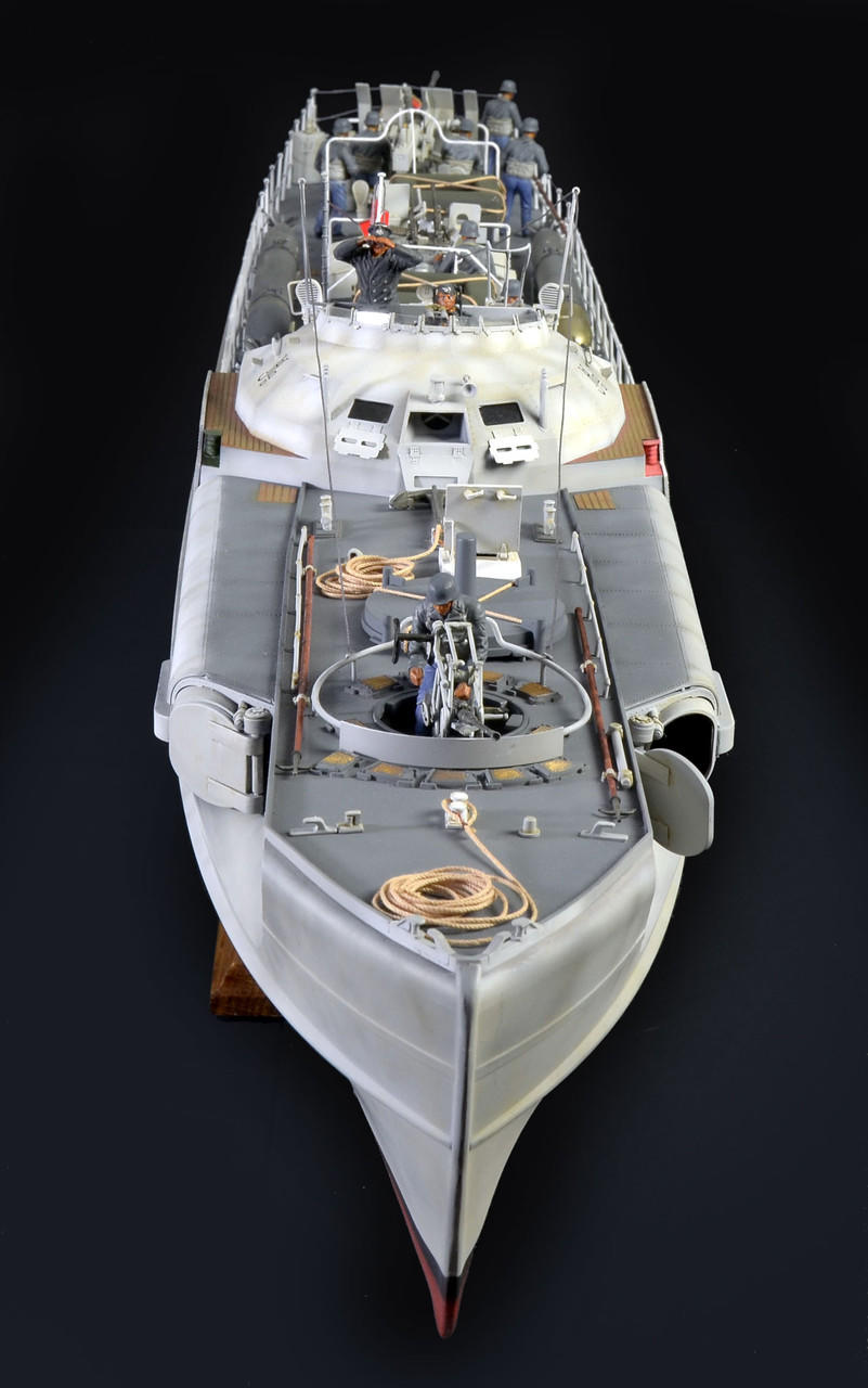 完成品 Schnellboot S-100 Klasse シュネルボート 1/35 WWII Schnellboot Type S100 Military Boat - Squadron.com