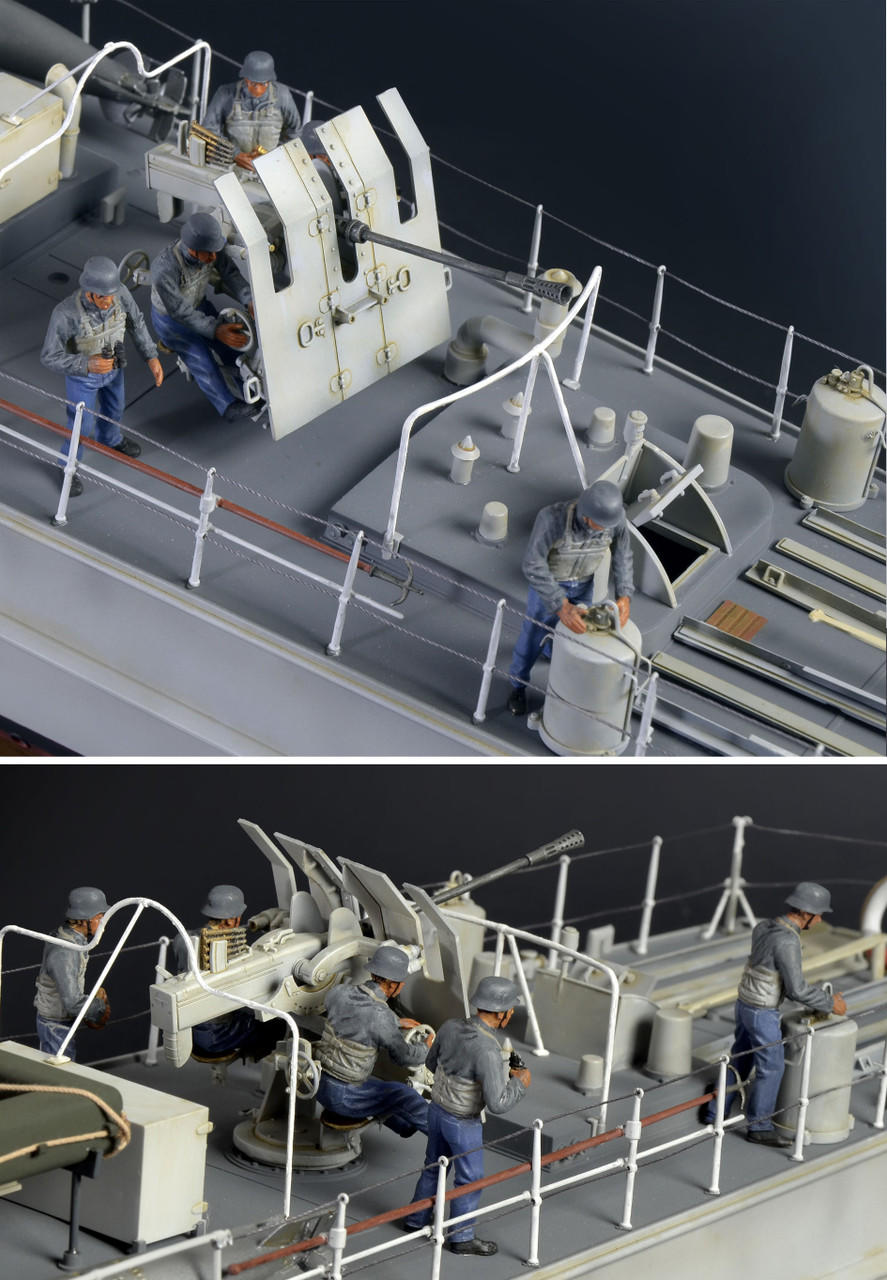 完成品　Schnellboot S-100 Klasse シュネルボート 1/35 WWII Schnellboot Type S100 Military Boat - Squadron.com