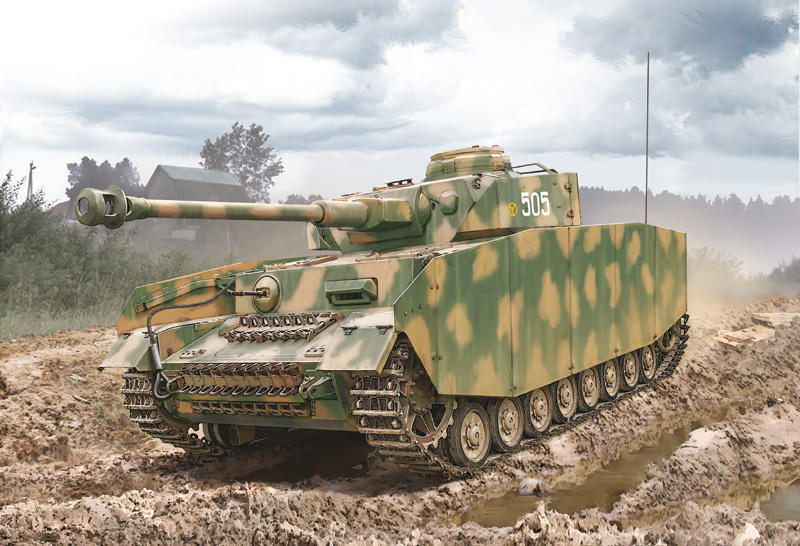 1/35 Italeri PzKpfw IV Ausf H Tank Plastic Model Kit