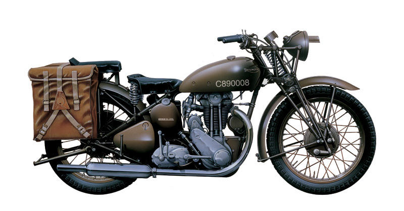 1/9 Italeri WWII Triumph 3WH Military Motorcycle - Squadron.com