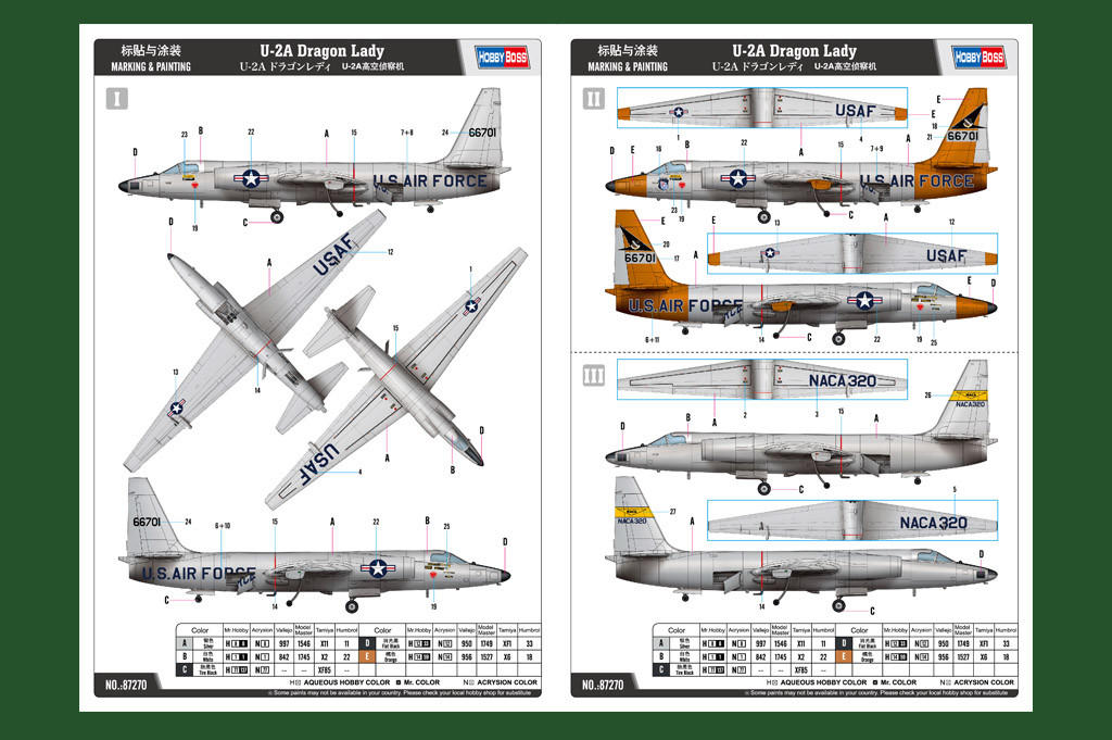 1/72 Hobby Boss U-2A Dragon Lady - Squadron.com