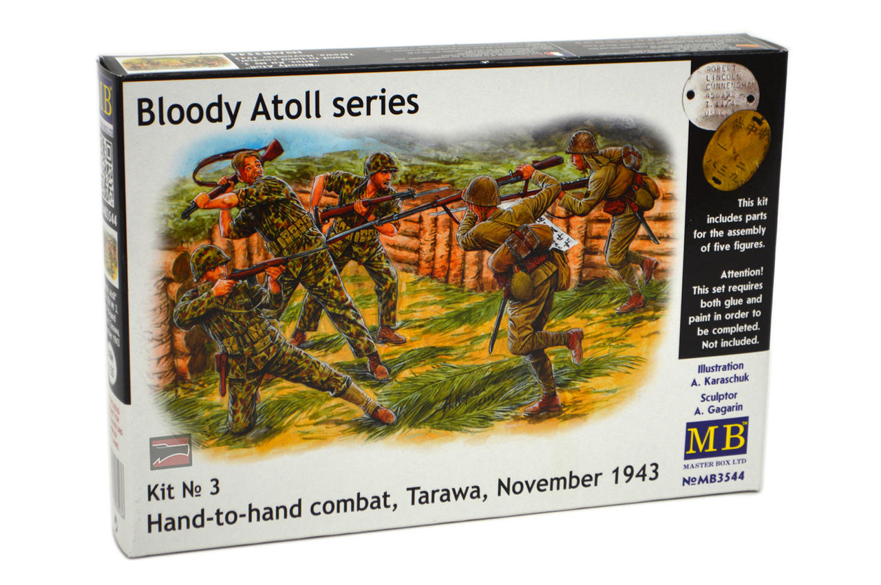 1/35 Master Box Hand to Hand Combat Japanese & US Marines Tarawa