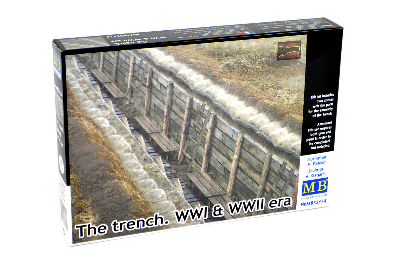 1/35 Master Box The Trench WWI & WWII Era Plastic Model Kit