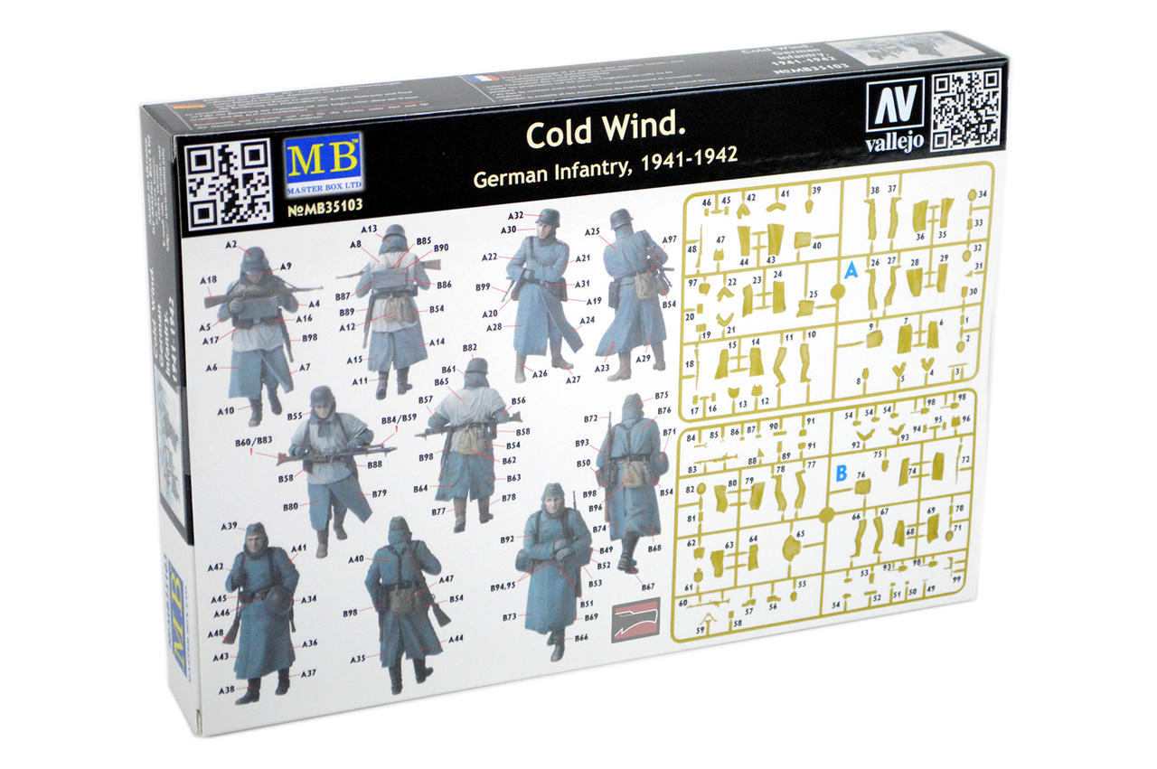 1/35 Master Box Cold Wind German Infantry 1941-42 Plastic Model