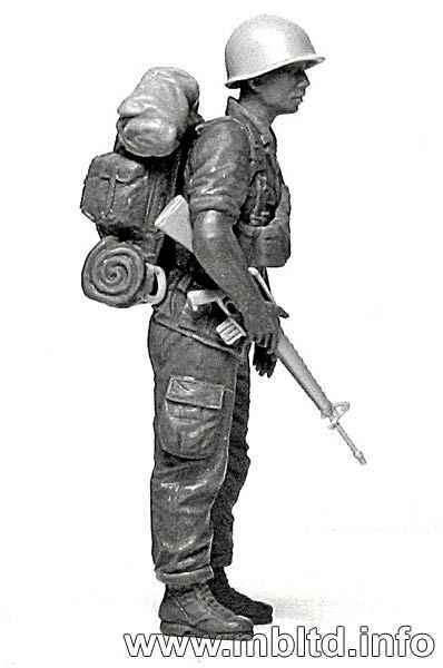 1/35 Master Box US Soldiers Patrolling Vietnam (4 & Woman