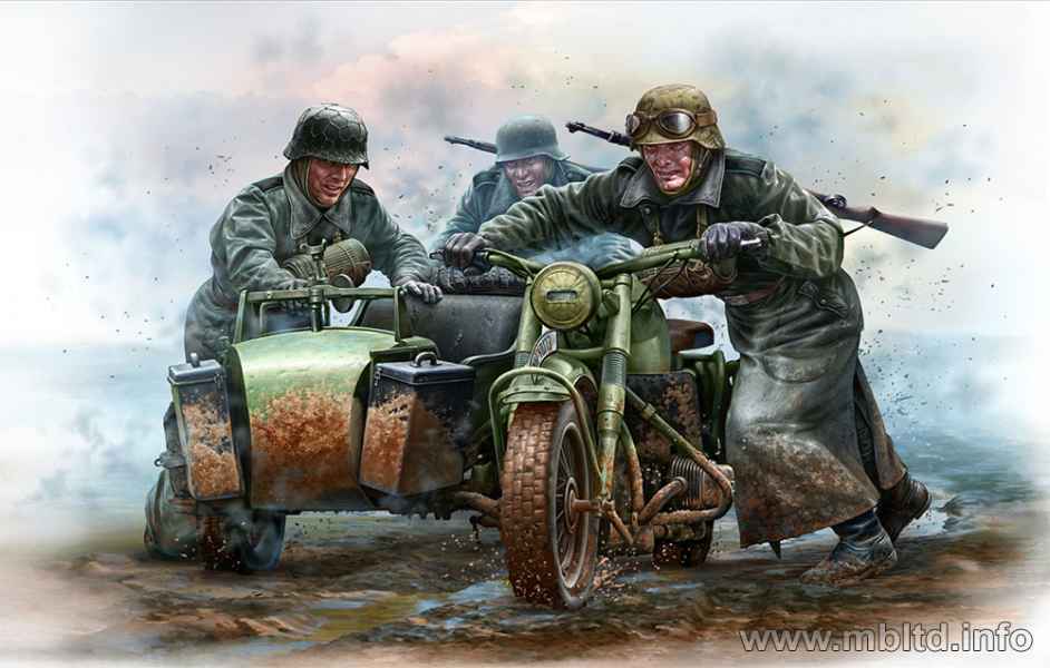 1/35 Master Box German Riderss WWII Era Plastic Model Kit