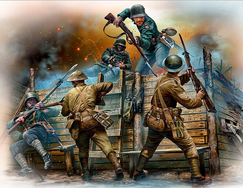 1/35 Master Box WWI Hand-to-Hand Fight German & British