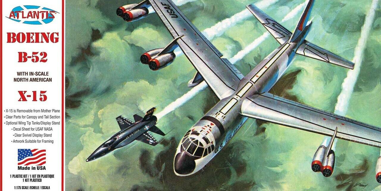 1/490 Atlantis Models Boeing B-52 with X-15 Plastic Model Kit