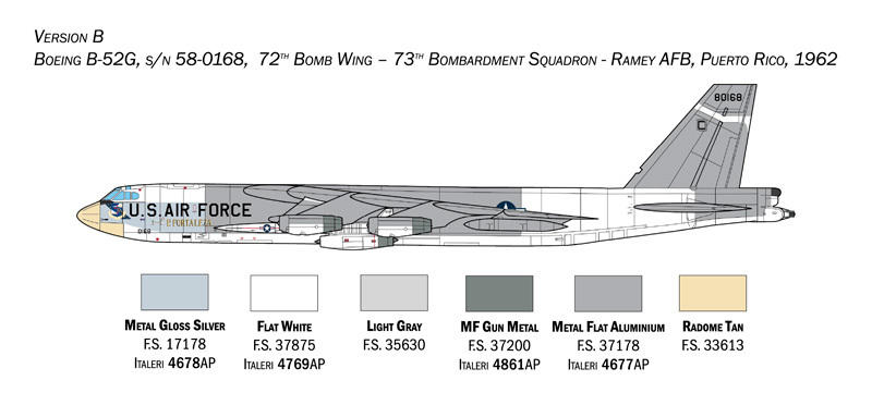 その他 ITALERI B-52G Stratofortress 1/72 1/72 Italeri B52G Stratofortress USAF Bomber 25th