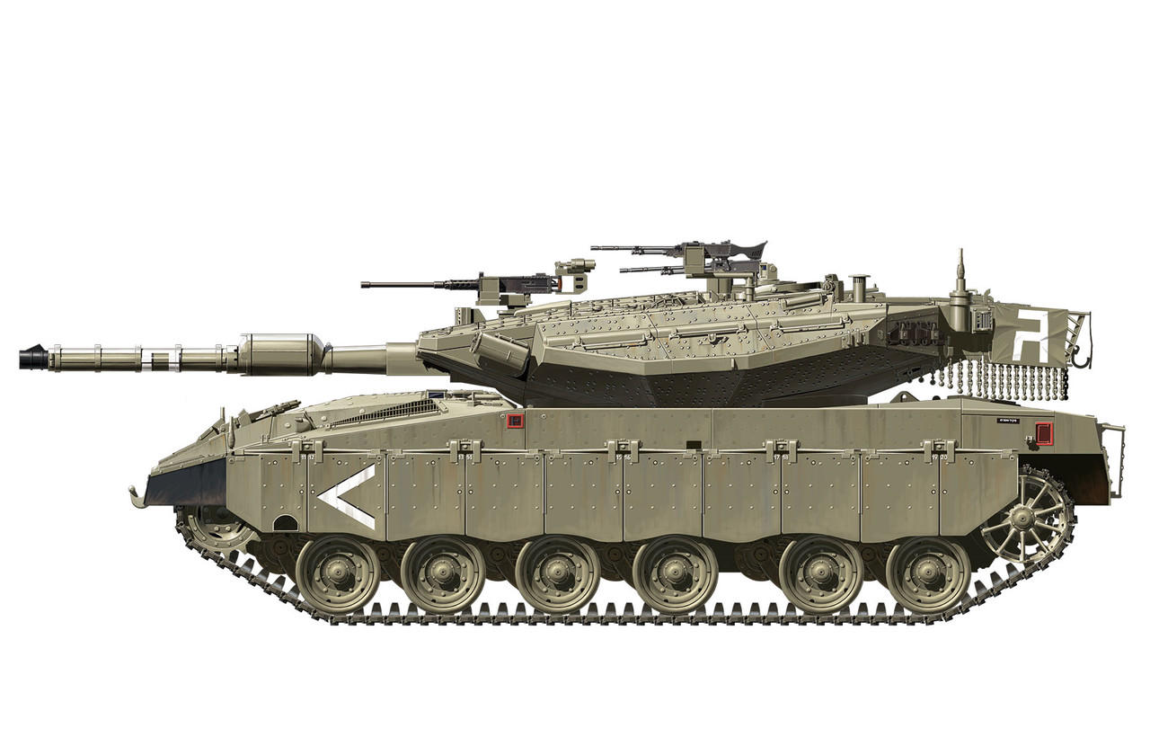 116戦車ラジコン イスラエルMerkava IV ヘンロン3958-1（塗装