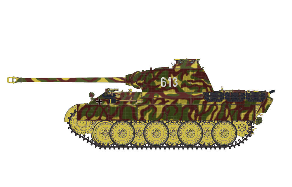 イタレリ　Sd. Kfz. 171 Panther Ausf A 1:35 1/35 Meng SdKfz 171 Panther Ausf A Early German Medium Tank