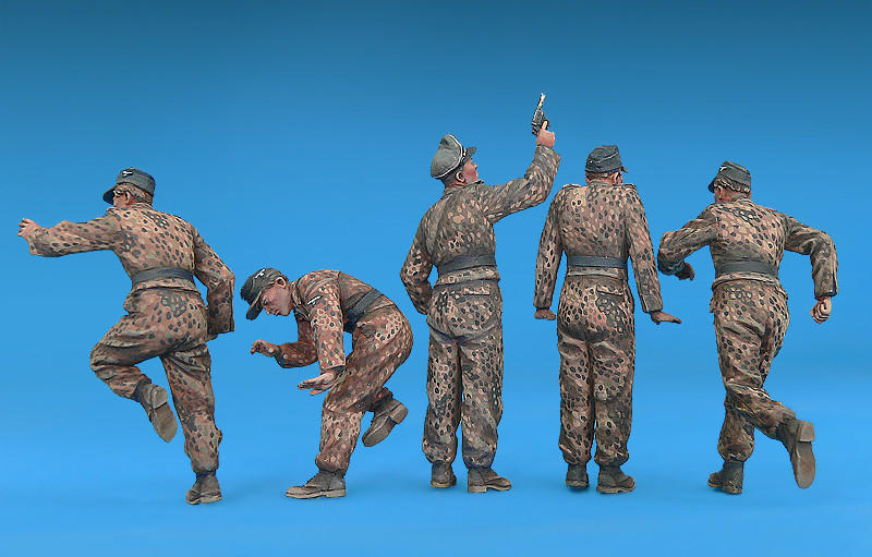 1/35 Miniart WWII German Tank Crew France 1944 (5) w/Weapons
