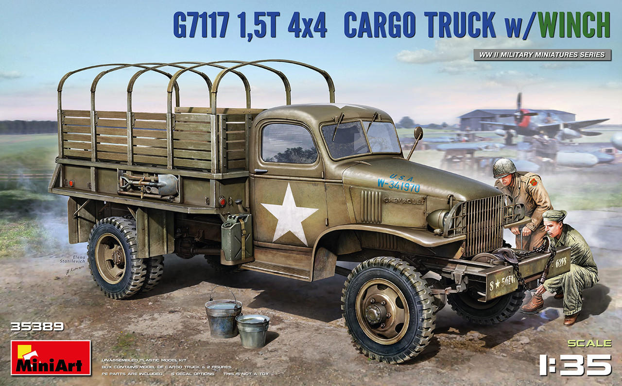 1/35 Miniart US Army G7117 1.5-Ton 4x4 Cargo Truck w/Winch