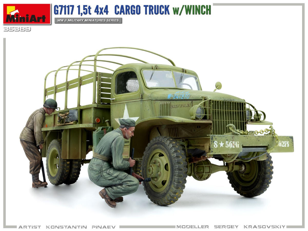 1/35 Miniart US Army G7117 1.5-Ton 4x4 Cargo Truck w/Winch