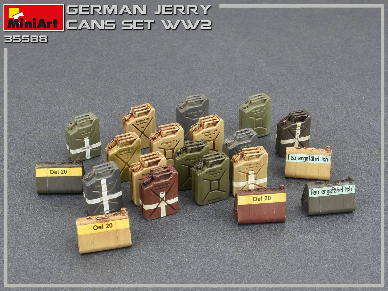 1/35 Miniart WWII German Jerry Cans Set (24) - Squadron.com