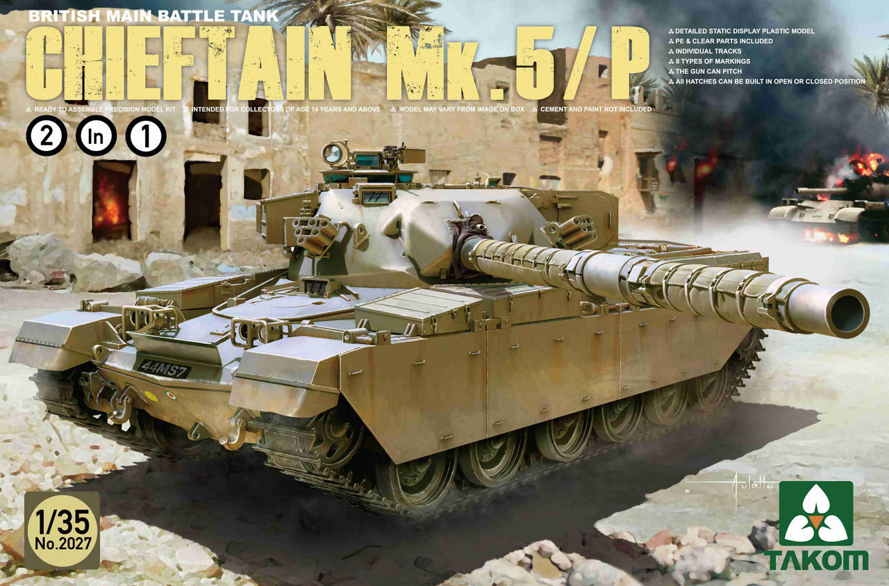 TAKOM Chieftain Mk.5/5P 1/35 プラモデル 1/35 Takom British Chieftain Mk 5/P Main Battle Tank (2 in 1