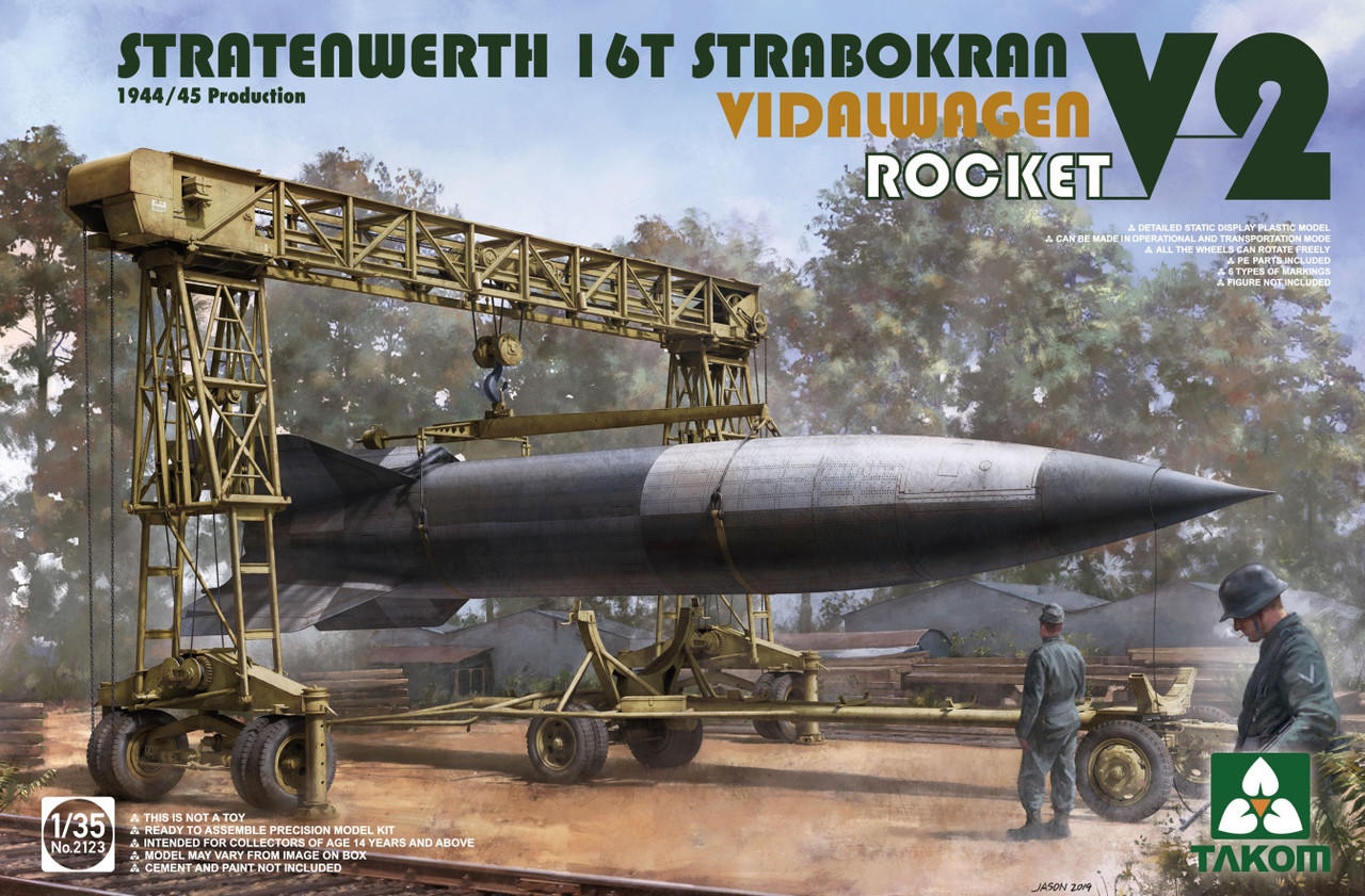 1/35 Takom Stratenwerth 16t Strabokran Heavy Crane 1944-45 Production & V2  Vidalwagon Rocket