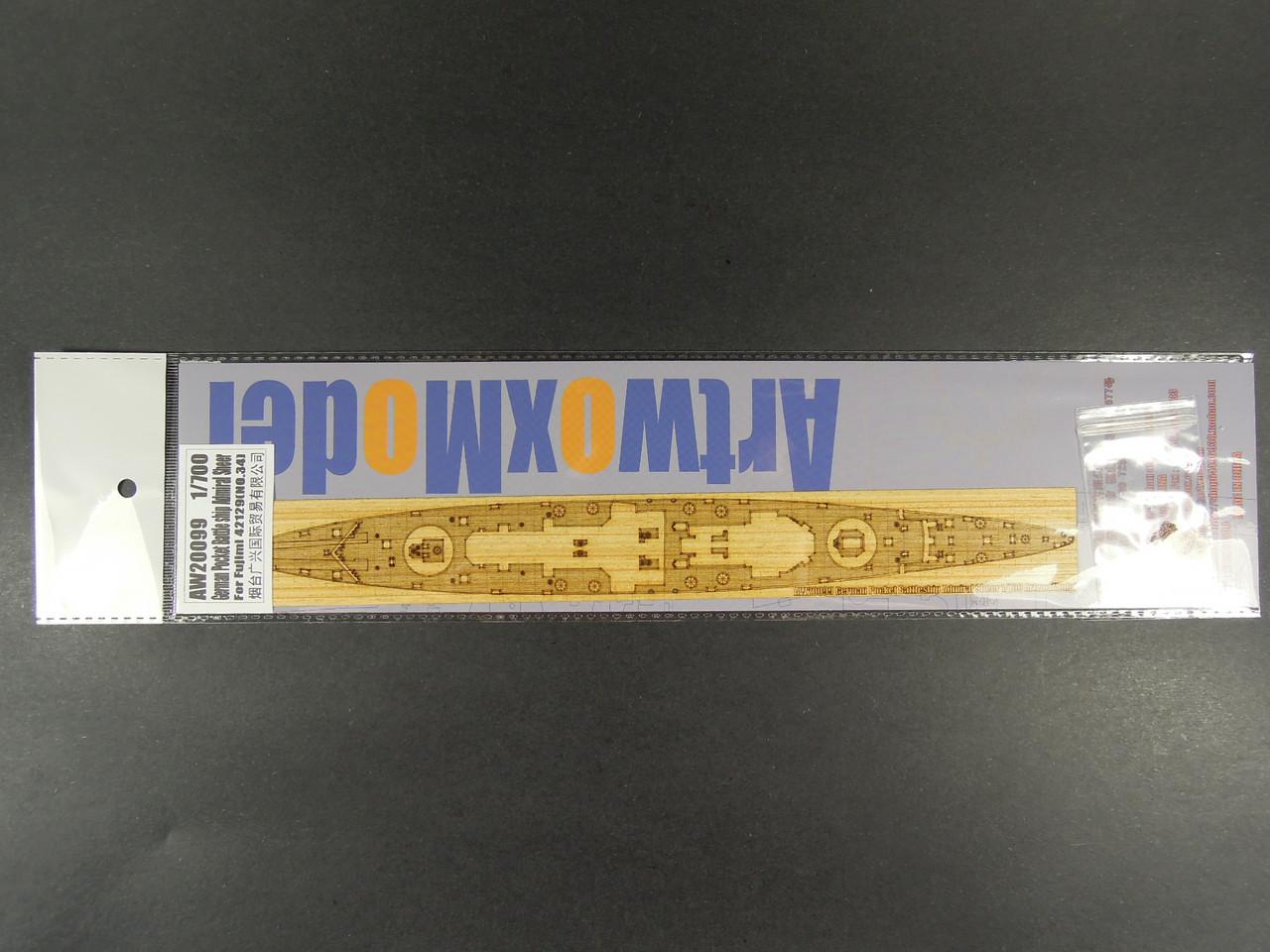 1/700 Artwox German Pocket Battle ship Admiral Sheer Wood Deck