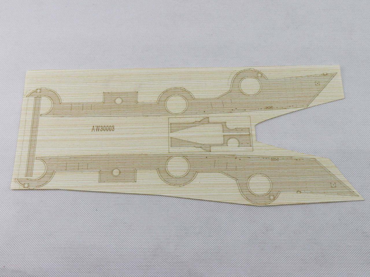 1/200 Artwox German Bismarck Battleship Wood Deck (Maple