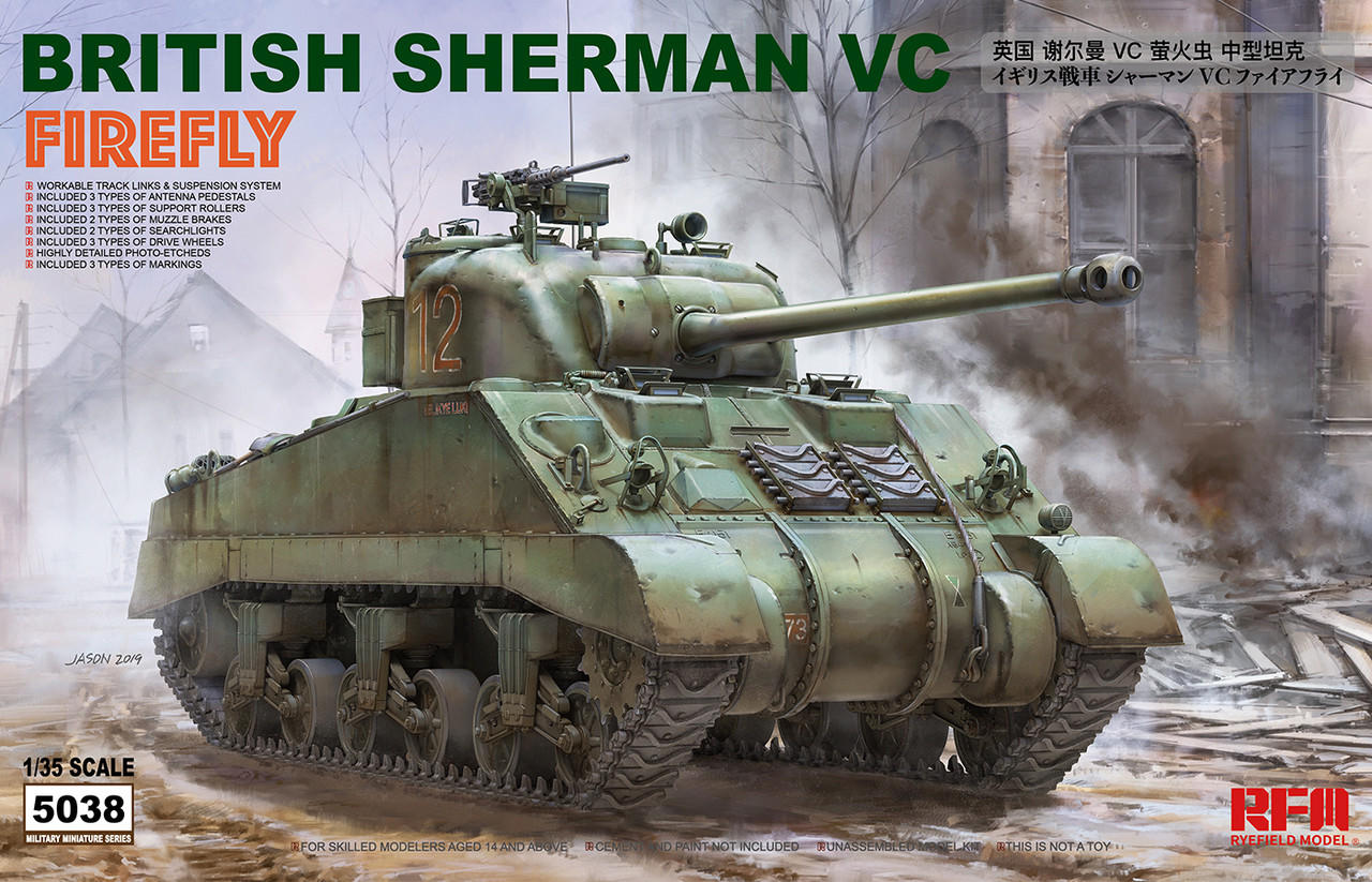 1/35 Ryefield Model British Sherman VC Firefly - Squadron.com
